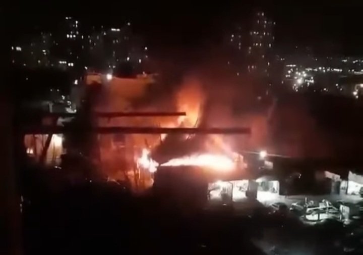 video: ხანძარი და აფეთქება დიღმის მასივში
